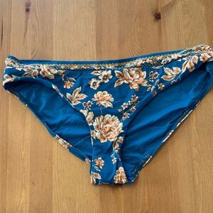 NWT! Jets Swimwear Australia Floral Bikini Bottom Enchantment Blue Size 10